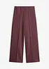Pantaloni in misto viscosa effetto neoprene, bonprix