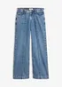 Jeans wide leg, vita media, bonprix