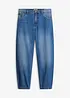 Jeans barrel cropped, vita media, bonprix