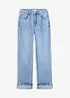 Jeans straight loose fit, vita alta, bonprix