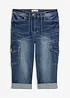 Jeans cargo elasticizzati, vita media, bonprix