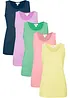 Top lungo in puro cotone (pacco da 5), bonprix