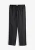 Pantaloni leggeri con elastico in vita loose fit, straight, bonprix