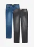 Jeans leggeri regular fit, straight (pacco da 2), bonprix