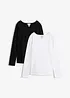 Maglia a maniche lunghe (pacco da 2), bonprix