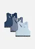 Reggiseno bustier con morbido cotone (pacco da 3), bonprix