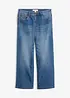 Jeans wide leg, vita media, bonprix