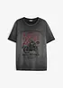 T-shirt in cotone biologico con effetto lavato, bonprix