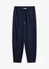 Pantaloni barrel in felpa di puro cotone biologico, bonprix