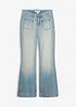Jeans a zampa, vita media, bonprix