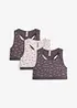 Reggiseno bustier con morbido cotone (pacco da 3), bonprix