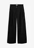 Pantaloni casual con pinces in morbido misto lana, bonprix
