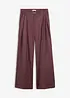Pantaloni casual con pinces in morbido misto lana, bonprix