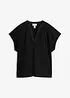 Maglia in misto cotone-seta morbido e liscio, bonprix