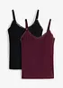 Top prémaman / da allattamento 2 in 1 con pizzo (pacco da 2), bonprix
