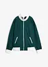 Felpa con zip in puro cotone biologico, bonprix