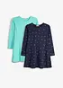 Abito in jersey di puro cotone biologico (pacco da 2), bonprix