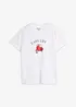 T-shirt con cotone dalla vestibilità morbida, bonprix