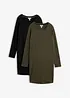 Abito in jersey di cotone elasticizzato (pacco da 2), bonprix