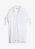 Camicia da spiaggia oversize in crinkle operato, bonprix