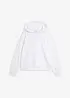 Felpa oversize in misto cotone morbido con cappuccio, bonprix