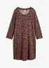 Abito corto in maglina effetto maglia, bonprix