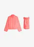 Giacca prémaman in pile teddy con inserto babywearing, bonprix