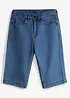 Bermuda di jeans lunghi con vita regolabile, loose fit, bonprix