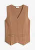 Gilet in maglia con motivo traforato dietro, bonprix