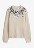 Maglione con paillettes colorate, bonprix