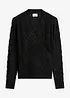 Maglione traforato con effetto a portafoglio, bonprix