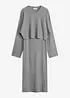 Abito in maglia e maglione abbinato (set 2 pezzi), bonprix