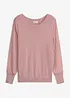 Maglione in filato fine di misto viscosa morbido, bonprix