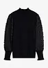 Maglione a collo alto in misto viscosa morbido, bonprix