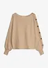Maglione con bottoni decorativi, bonprix