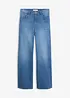 Jeans wide leg in cotone biologico, vita alta, bonprix