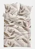 Biancheria da letto in misto cotone con fantasia a foglie, bonprix