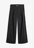 Pantaloni larghi con pinces, bonprix