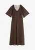 Abito midi in satin fluido, bonprix