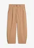 Pantaloni barrel in misto cotone ed elastan, bonprix