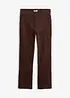 Pantaloni in twill di cotone elasticizzato, bonprix