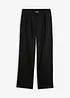 Pantaloni in punto di Roma con pinces, bonprix