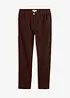 Pantaloni in twill dal taglio dritto a vita alta, bonprix