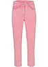 Pantaloni cropped in twill efetto usato, bonprix