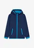 Softshell antivento con cappuccio staccabile, bonprix