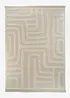 Tappeto in cotone con struttura a rilievo e frange, bonprix