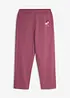 Pantaloni in felpa di puro cotone biologico, wide leg, bonprix