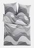 Biancheria da letto in misto cotone con fantasia grafica, bonprix