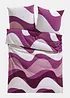 Biancheria da letto in misto cotone con fantasia grafica, bonprix