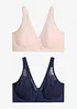 Reggiseno minimizer con spalline imbottite (pacco da 2), bonprix